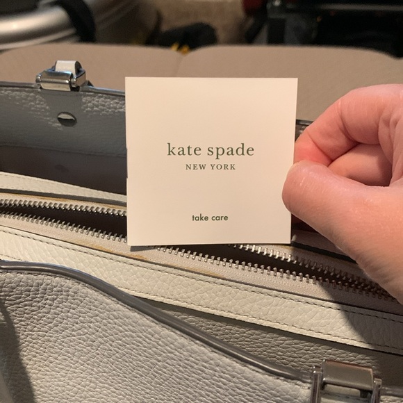 White/grey Kate Spade bag - Picture 7 of 8